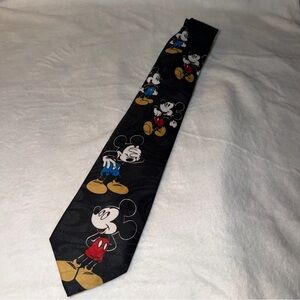 Disney Black and Purple Character Tie